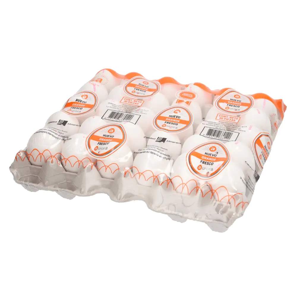 Huevo Aurora Blanco 30 piezas
