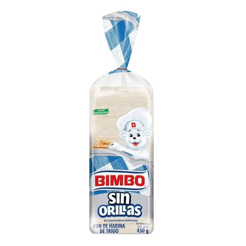 Pan Blanco sin Orillas 450 grs