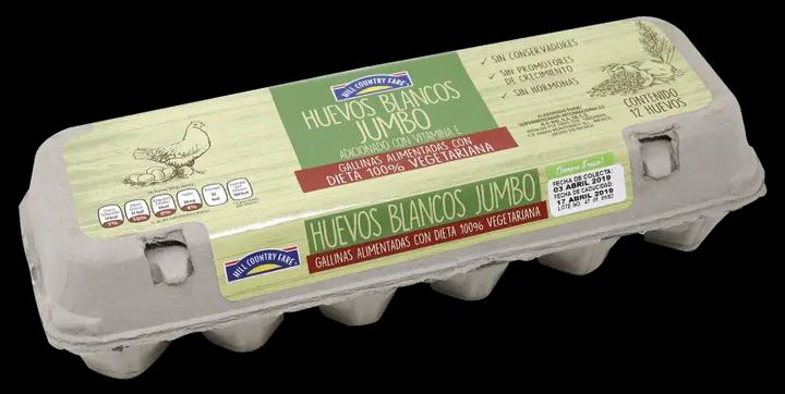 Huevo Blanco HCF Jumbo 12 piezas