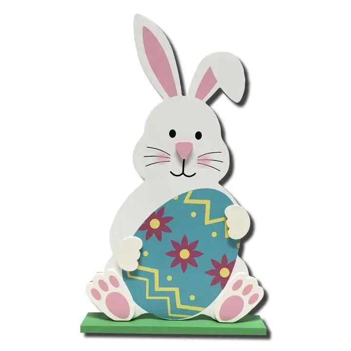 Juguete Conejo Decorativo de Pascua con Huevo DESTINATION HOLIDAY