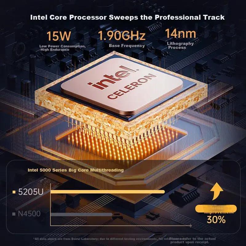 Dere 15.6-Inch High-Performance Business Laptop Lightweight Gaming Notebook 8Gb Ram 256Gb Ssd Laptop Alto Rendimiento