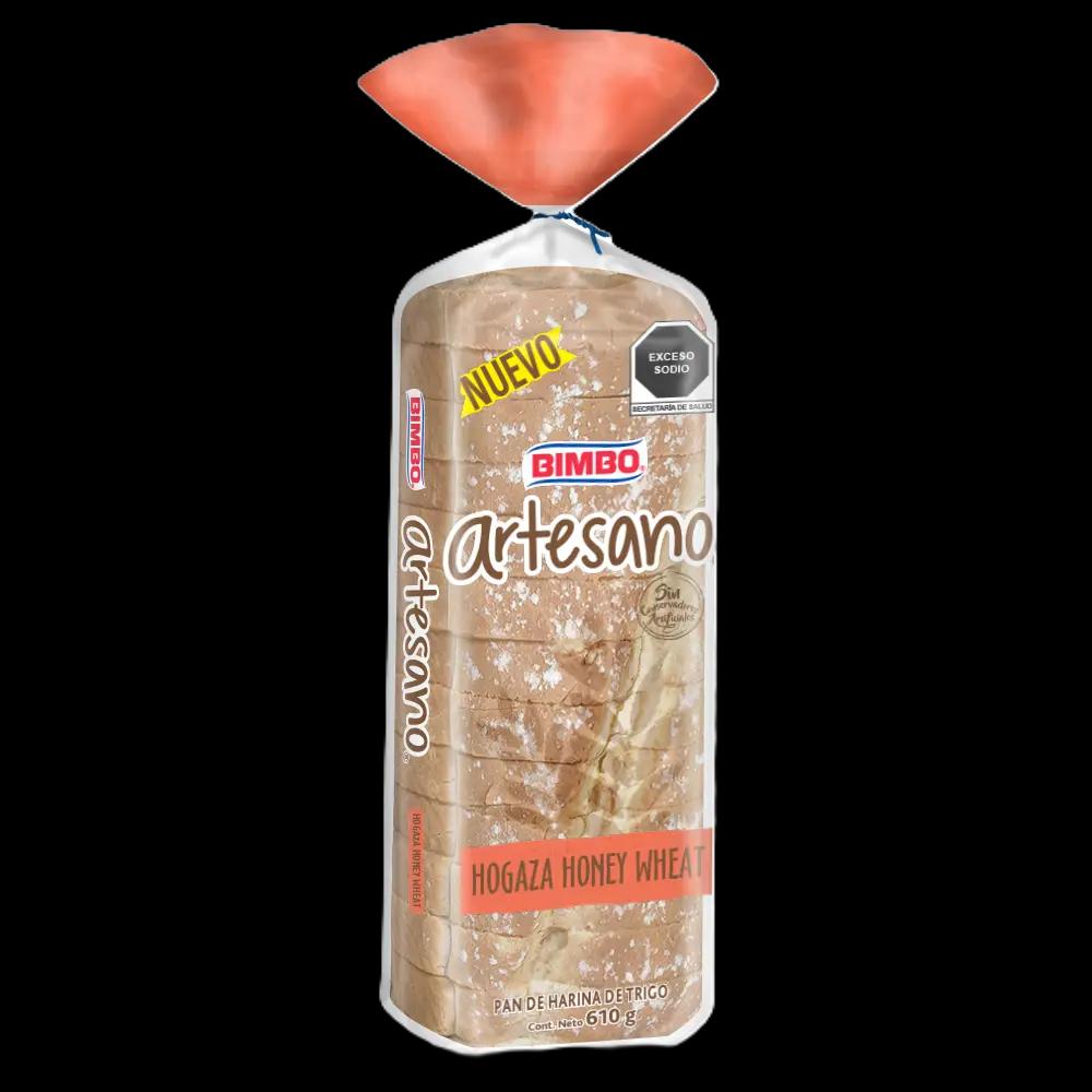 Pan Hogaza de Trigo con Miel Bimbo Bolsa 610g