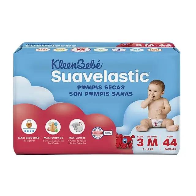 Pañales Kleenbebé Suavelastic Etapa 3 Mediano 44 pzas